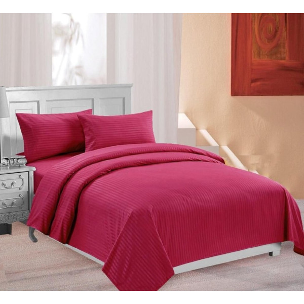 Dropship Multi Color Plain Satin Double Bedsheet With Two Pillow Cover