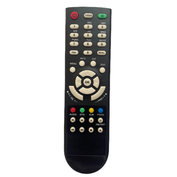 Dropship DTH Set Top Box Remote with Time and Shift Function, Compatible with DVB (Free Dish) Set Top Box Remote (Exactly Same Remote will Only Work)