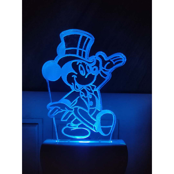 Dropship Micky Mouse  Multi Color Changing AC Adapter Night Lamp