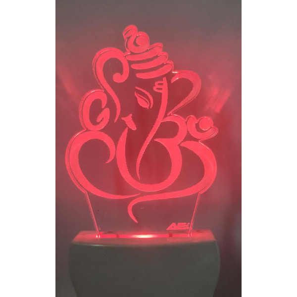 Dropship Modern Ganesha Multi Color Changing AC Adapter Night Lamp