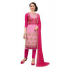 Dropship Women's Cotton Unstitched Salwar-Suit Material With Dupatta (Pink and Magenta, 2-2.5mtrs)