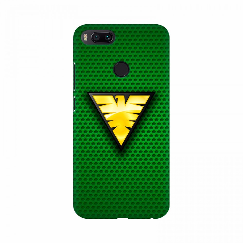 Dropship Triangle Yellowish Logo with Green background Mobile Case Cover