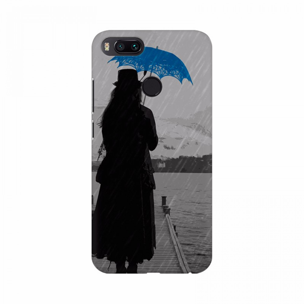 Dropship Girl enjoy raining with umberlla Mobile Case Cover
