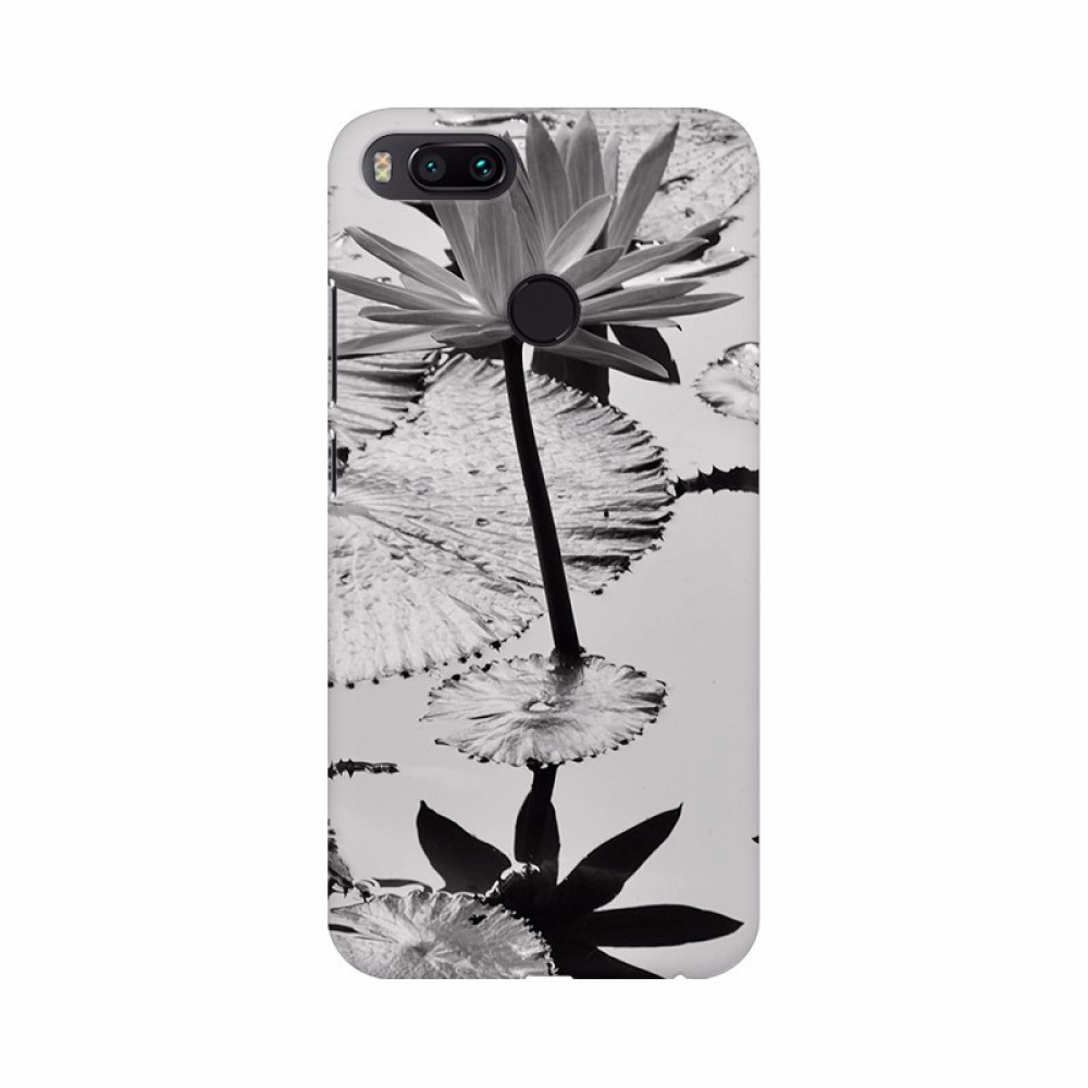 Dropship Black and White Lotus Wallpaper Mobile Case Cover