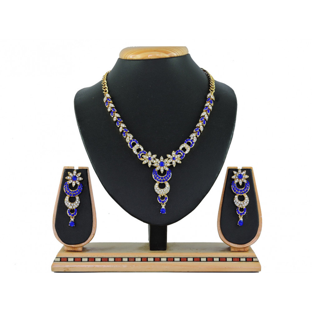 Dropship Women's Alloy Necklace set (Blue)