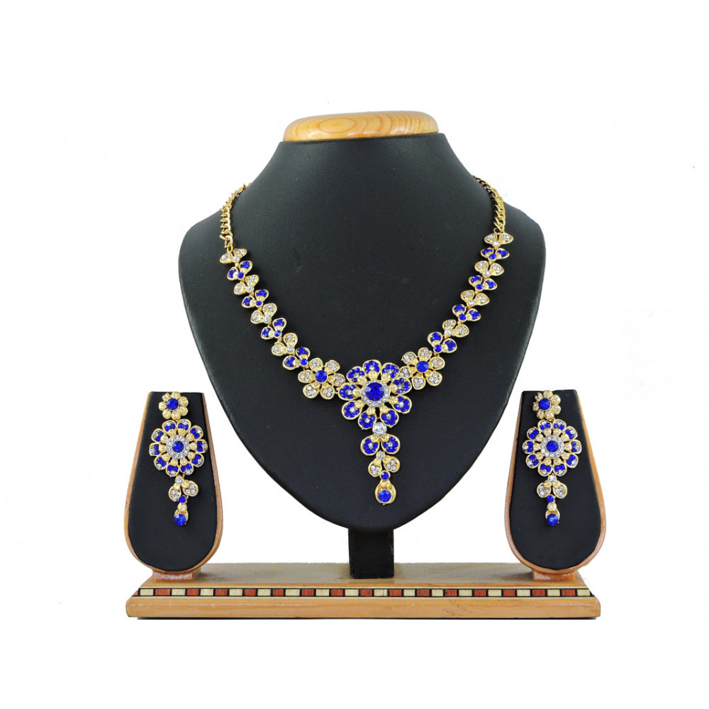 Dropship Women's Alloy Necklace set (Blue)
