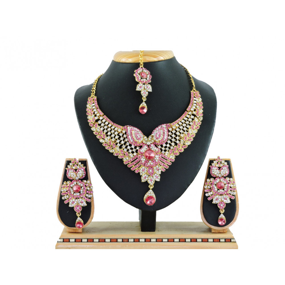 Dropship Women's Alloy Necklace set (Pink)