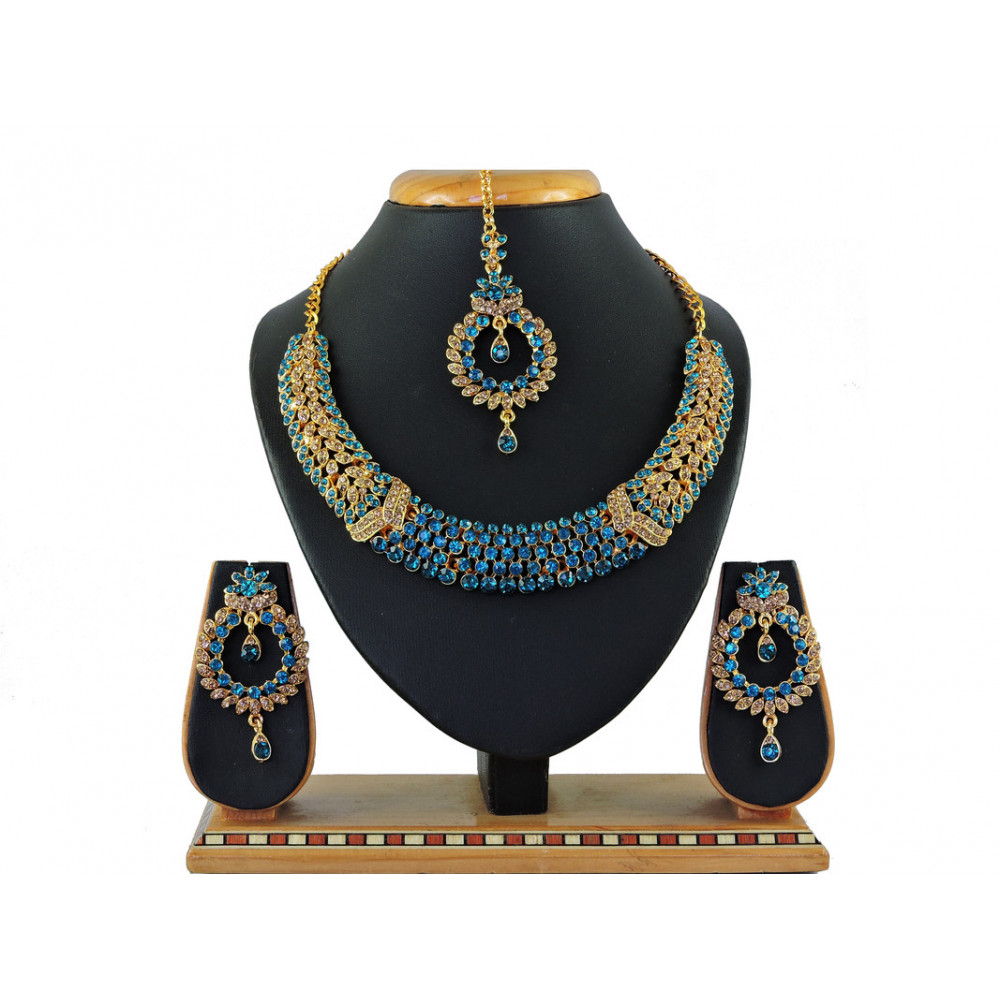 Dropship Women's Alloy Necklace set (Turquoise)