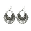 Dropship Women's Alloy, silver Plated Hook Dangler Hanging Earrings-Silver