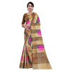 Dropship Women's Cotton, Jacqaurd Saree With Blouse (Multi Color, 5-6 Mtrs)