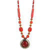 Dropship Fashion Pendant Necklace with EarringTibetan Style Beads 