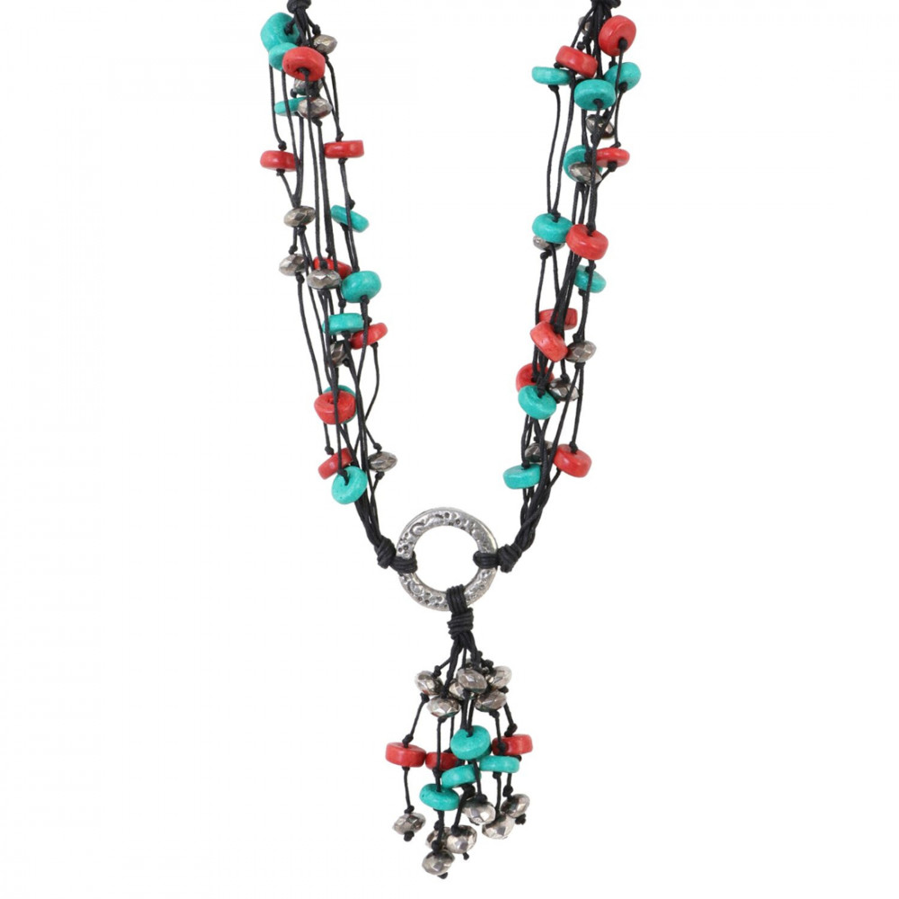 Dropship High Finished Multi Colour Beads Necklace