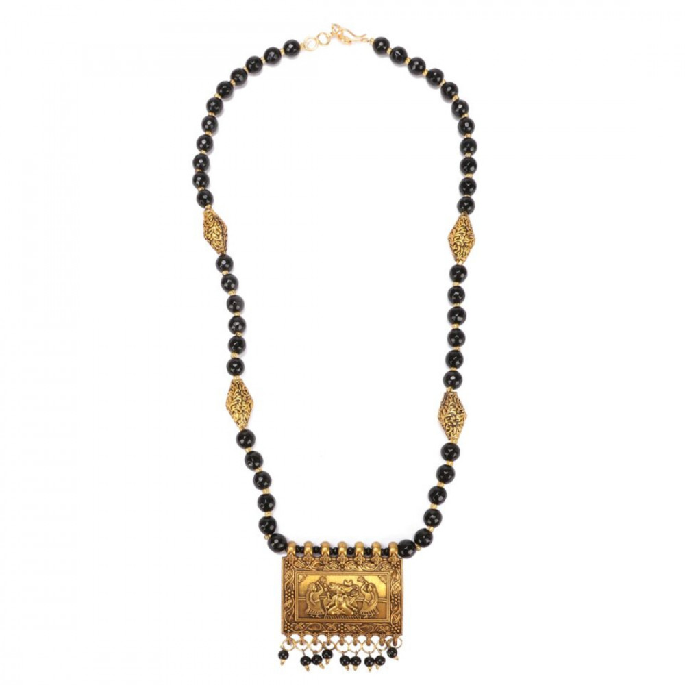 Dropship Designer Black Beads Necklace