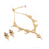 Dropship Designer Pearl Gold Plated Kundan Necklace Set