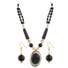 Dropship Black Color Designer Tibetan Style Beads Necklace