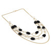 Dropship Multi Layer Black and White Beads Fancy Necklace