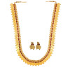Dropship Gold Plated Copper Traditional Designer Temple Coin Necklace with Earrings