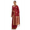 Dropship Women's Banarasi Silk Saree (Red, 5-6mtrs)