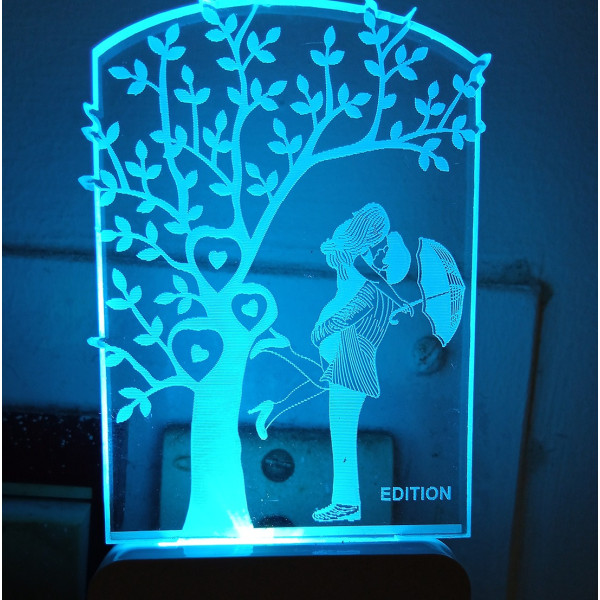 Dropship Romantic Couple under tree AC Adapter Night Lamp