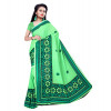 Dropship Women's Georgette Saree With Blouse (Green,6-3 Mtrs)