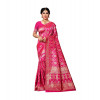 Dropship Women's Jacquard Silk Saree With Blouse (Pink,6-3 Mtrs)
