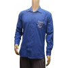 Dropship Mens  Cotton Casual Men Shirts (Blue, L)
